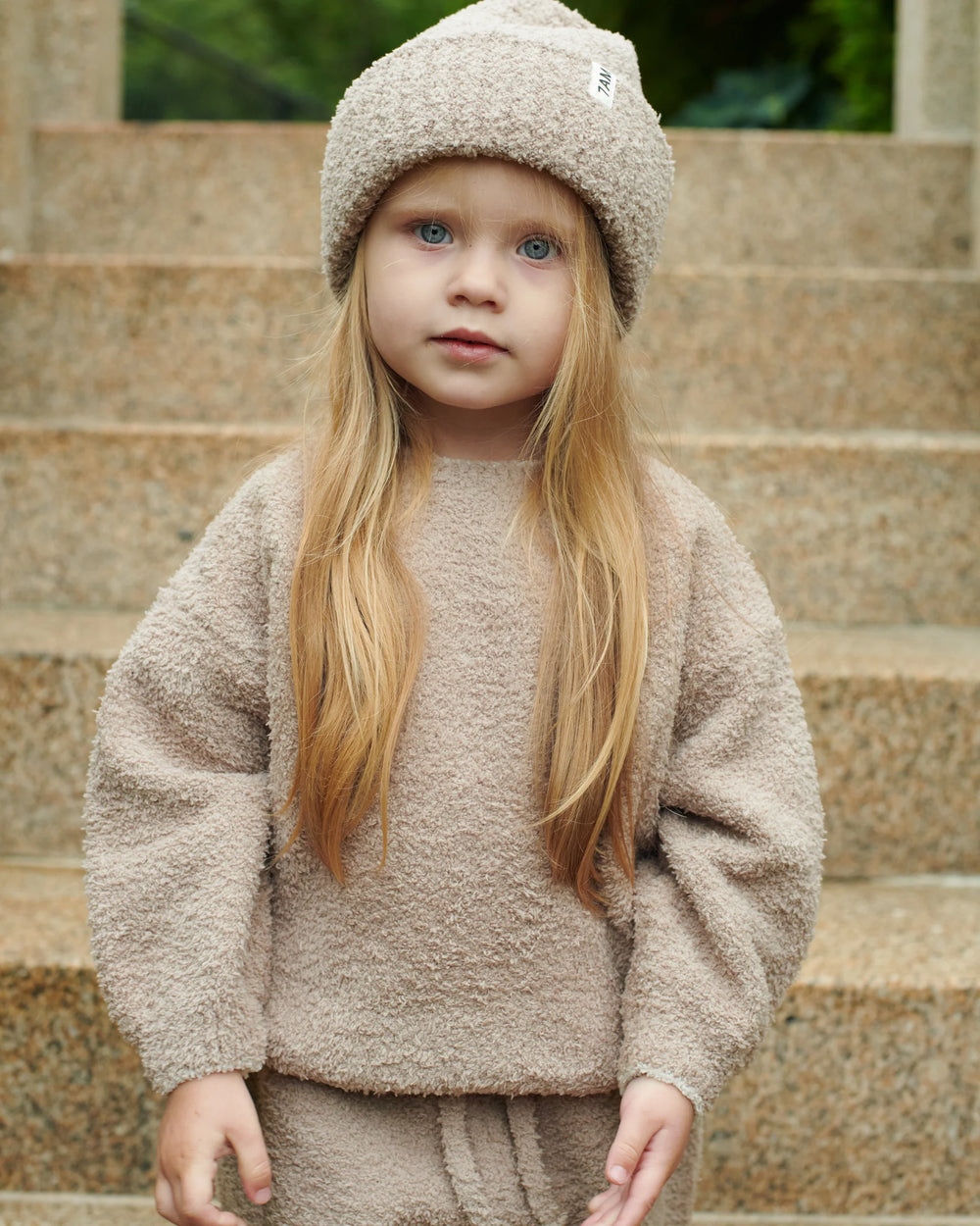 Fuzzy Boxy Sweater - Taupe