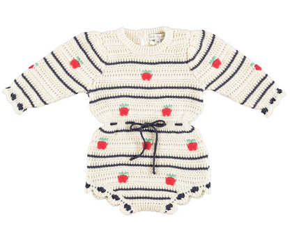 Daisy Romper Apple Knit