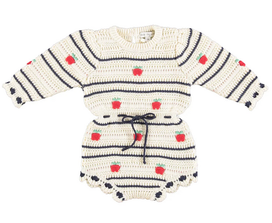 Daisy Romper Apple Knit