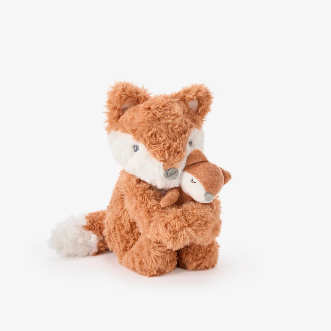 Mama and Baby Fox Plush Toy Set