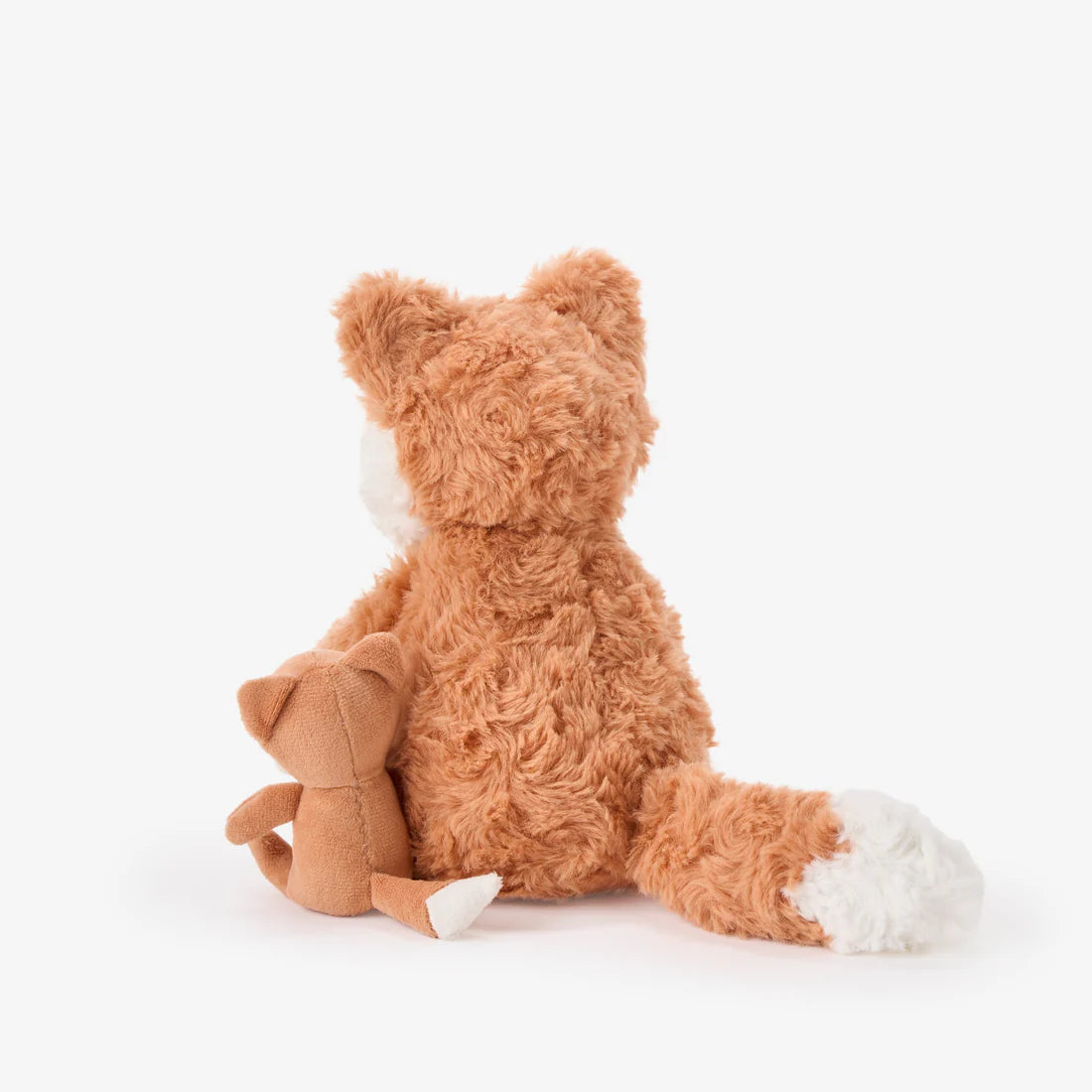 Mama and Baby Fox Plush Toy Set