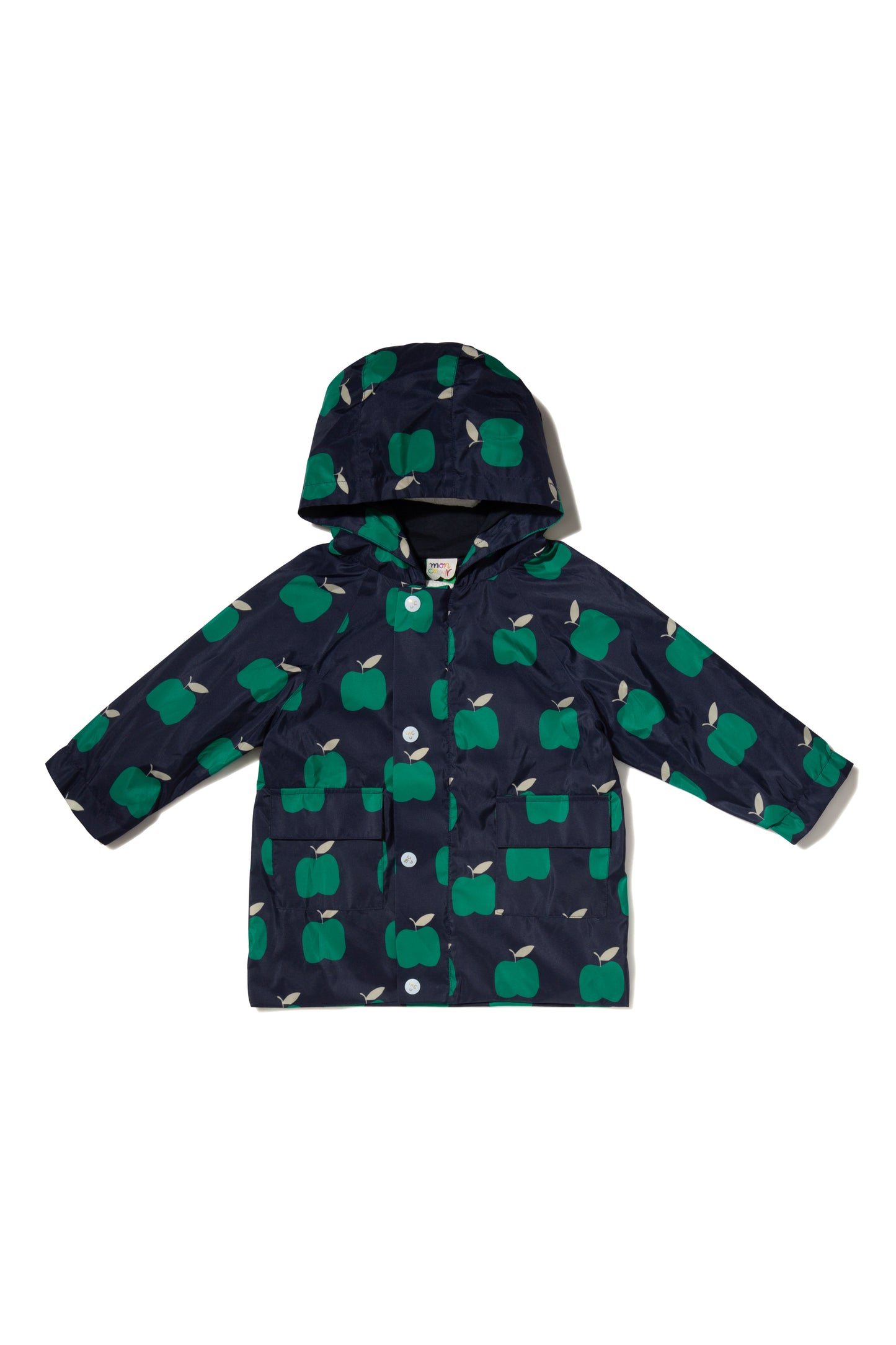 Recycled Fabric Apple Kid Raincoat