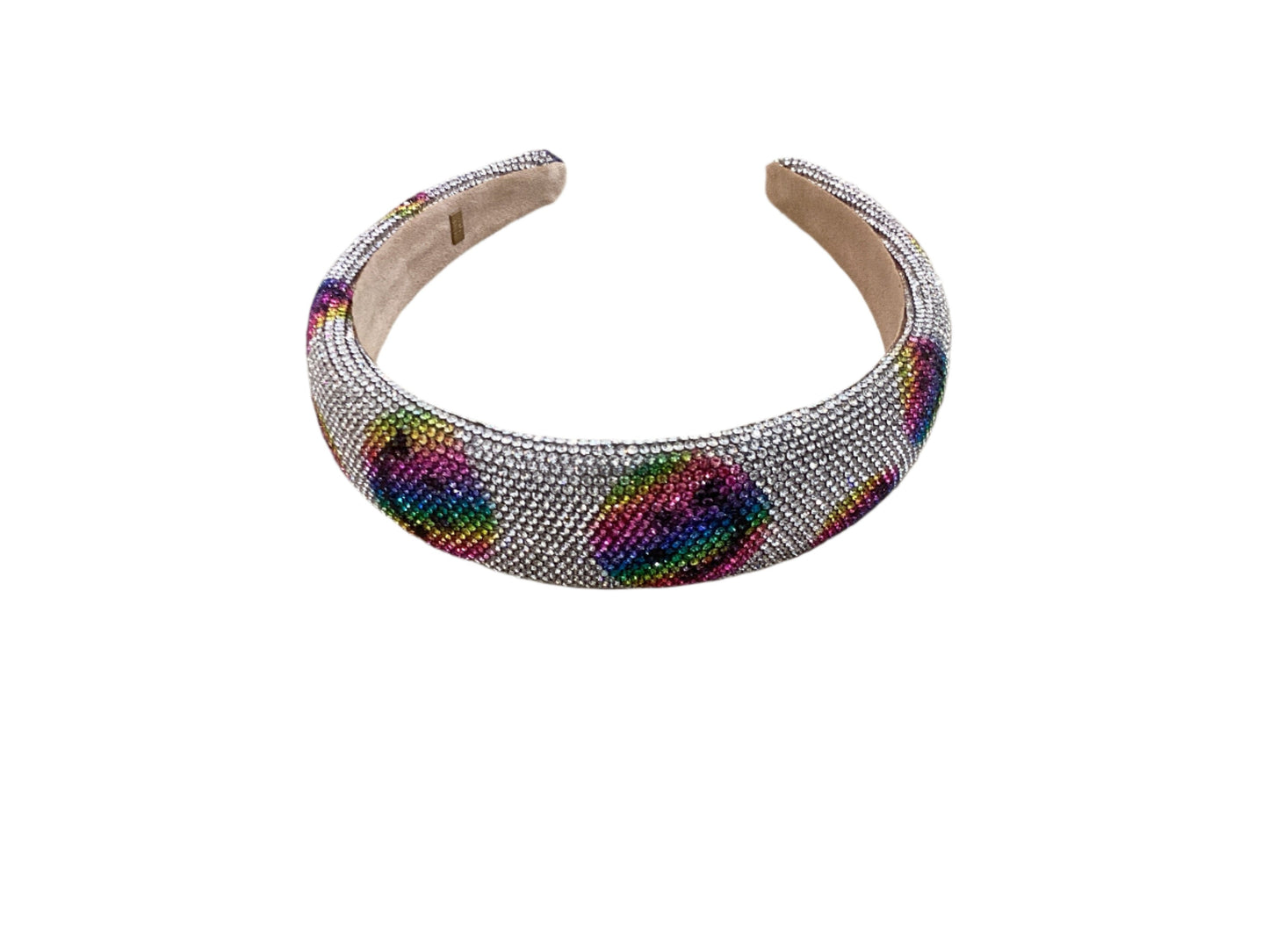 Smiley Rainbow Crystalized Headband