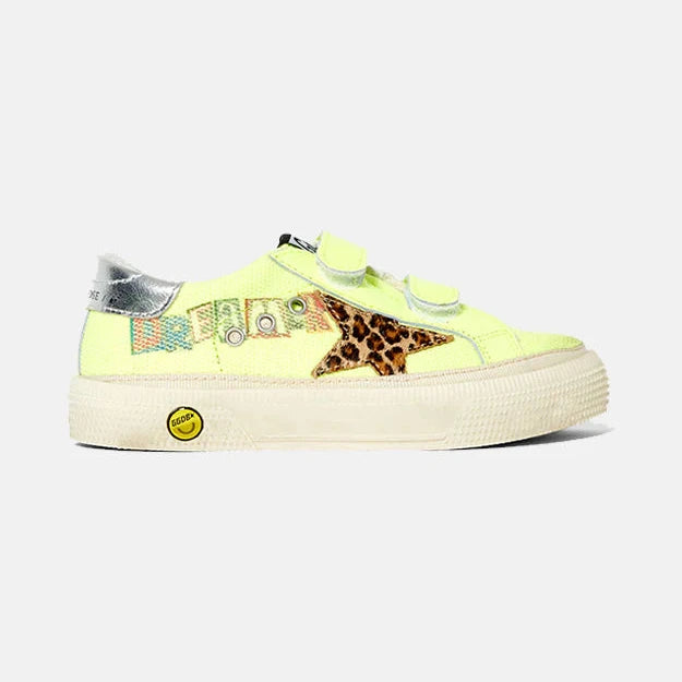 Kids May Low Top Sneaker Fluorescent Yellow