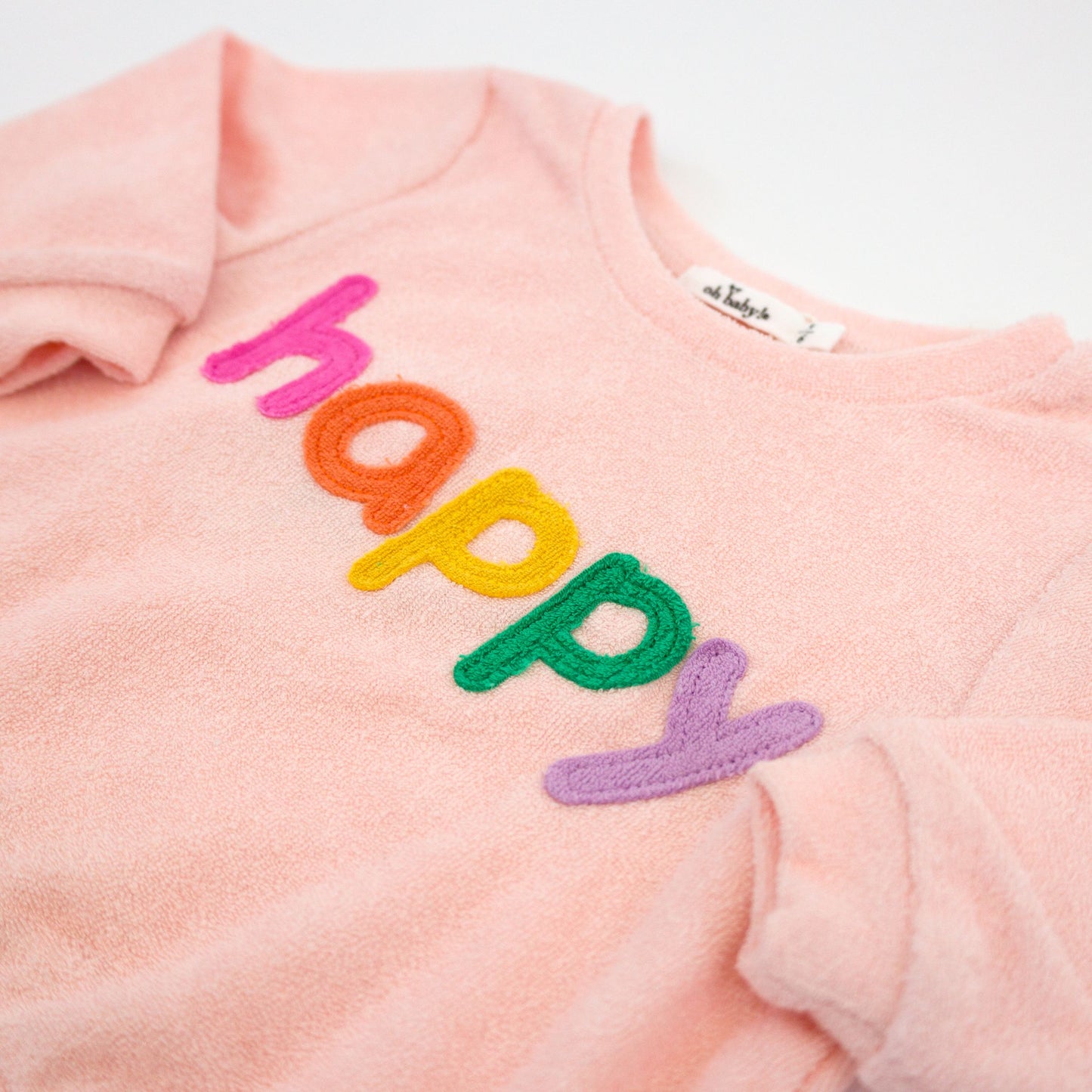Rainbow "Happy" Brooklyn Boxy Sweater