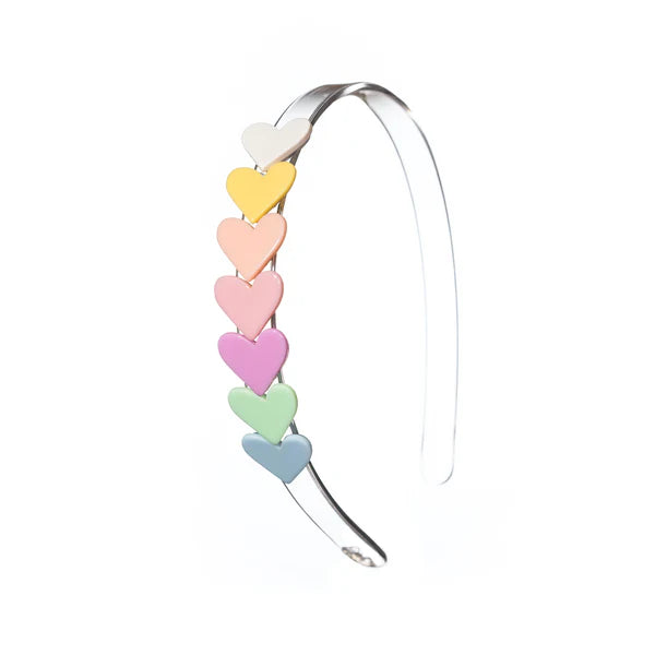 Centipede Hearts Pastel Shades Headband