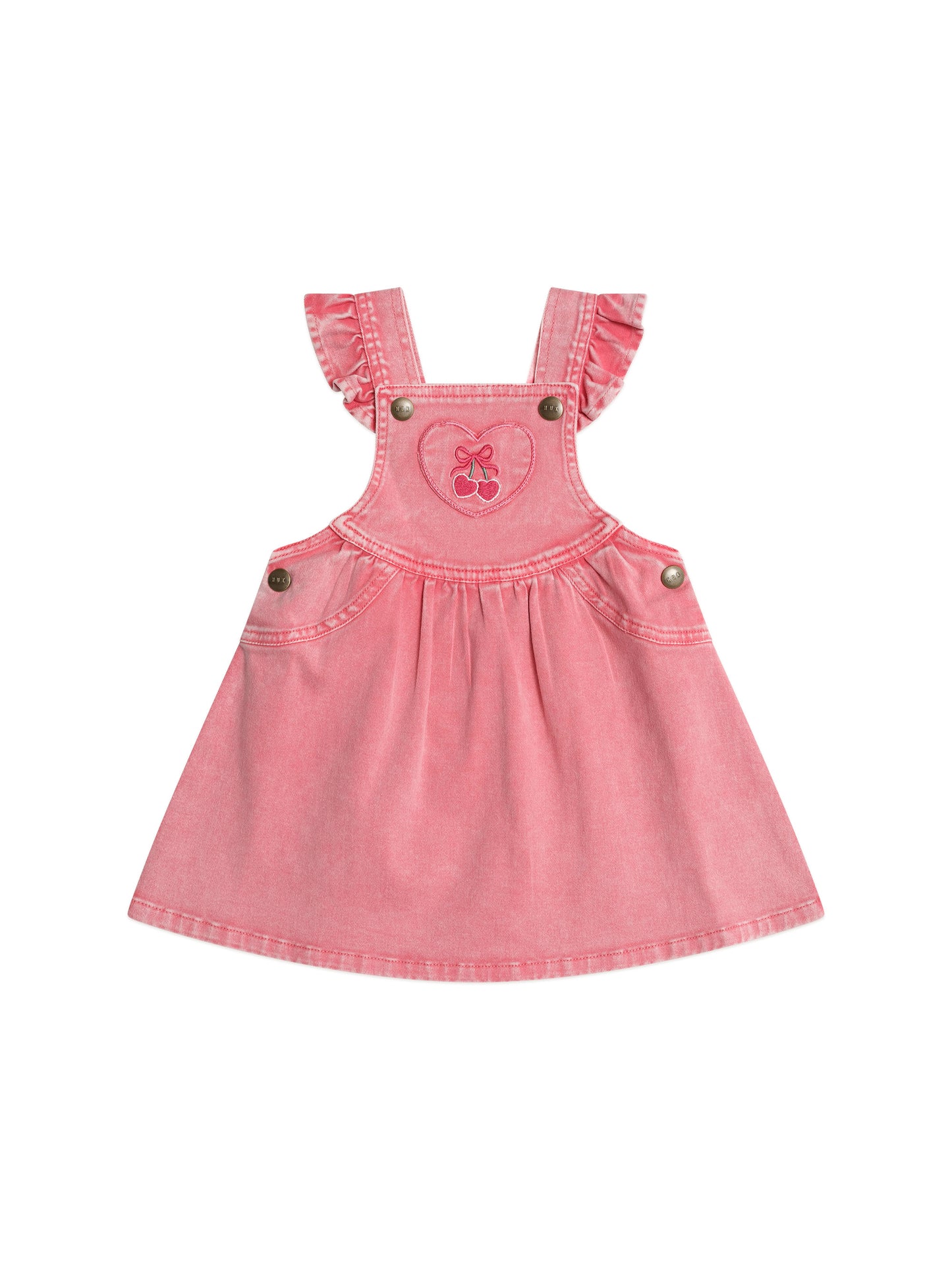 Cherry Heart Vintage Pinafore Dress