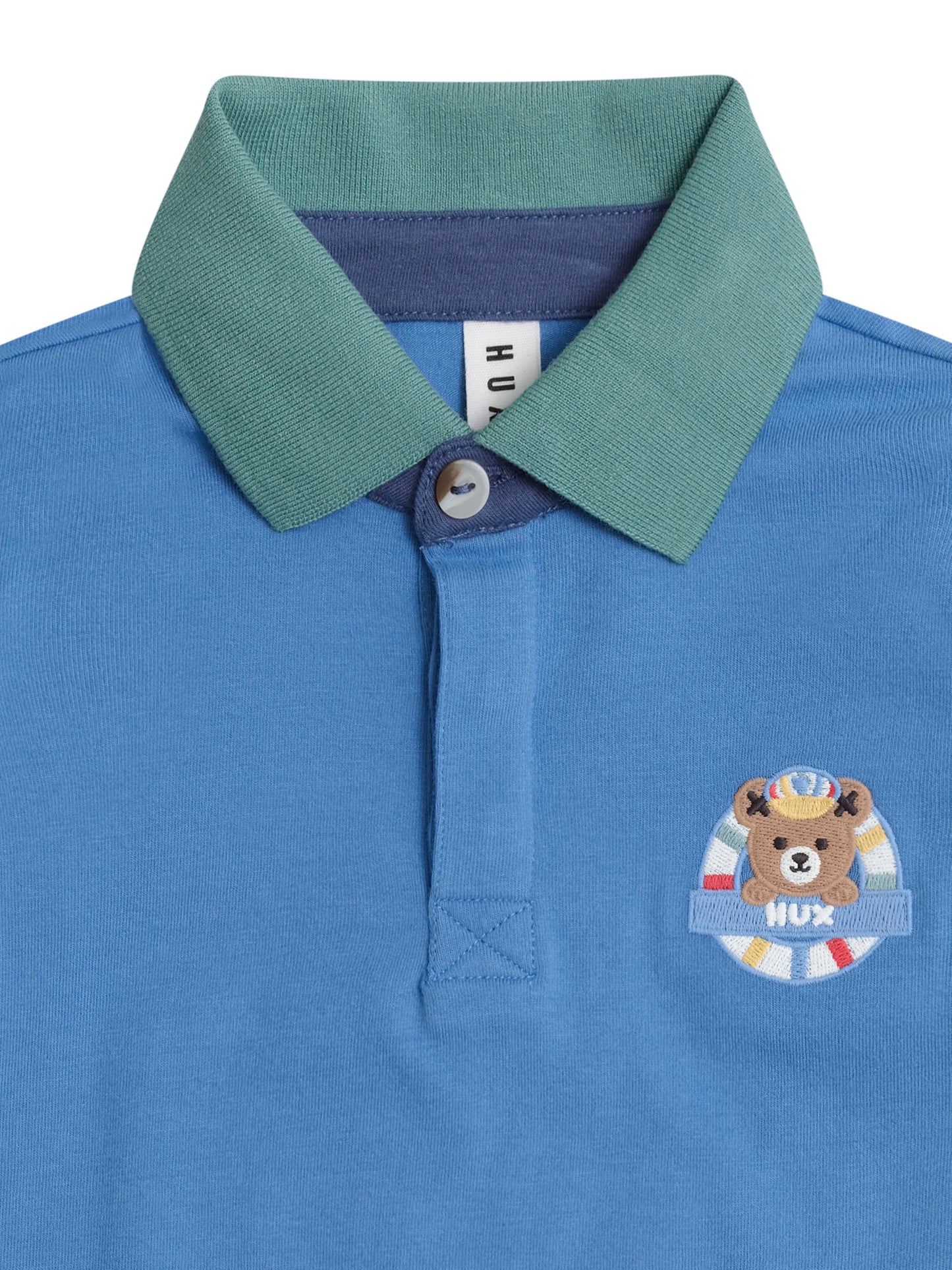 Colour Block Longsleeve Polo Tee