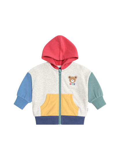 Huxbear Zip Up Hoodie Colour Block