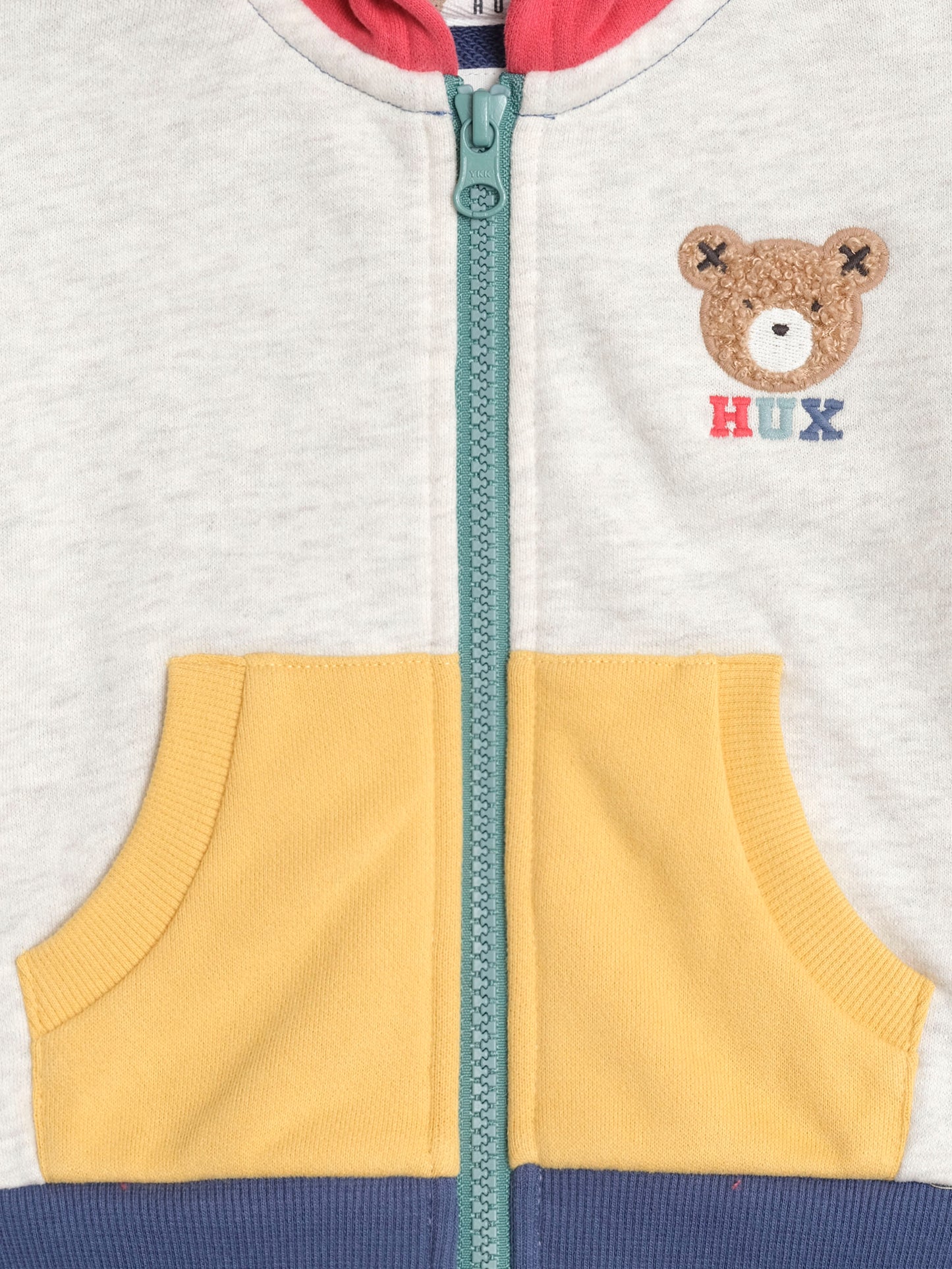 Huxbear Zip Up Hoodie Colour Block