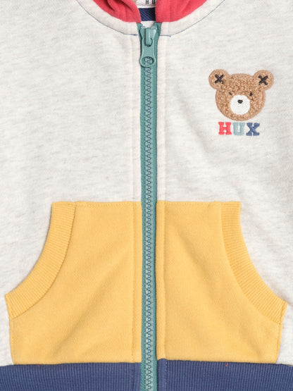 Huxbear Zip Up Hoodie Colour Block
