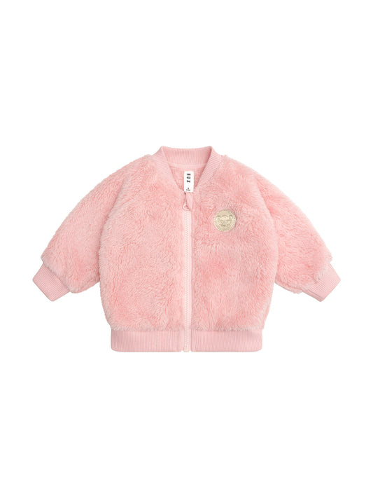 Unicorn Heart Faux Fur Jacket