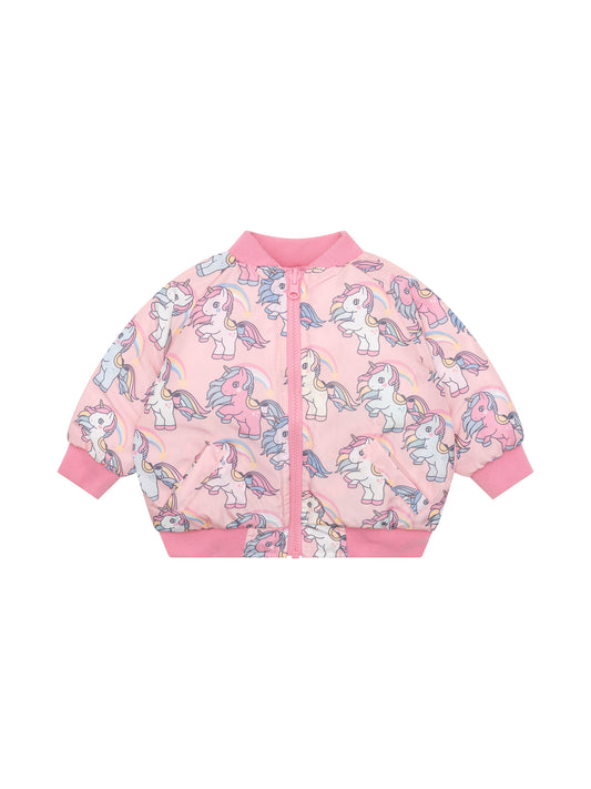 Rainbow Unicorn Reversible Bomber