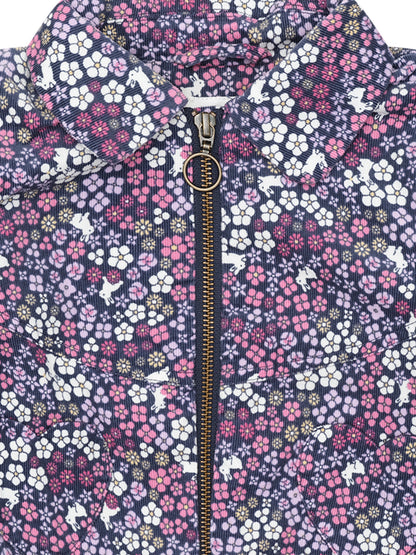 Midnight Flower Garden Cord Jacket