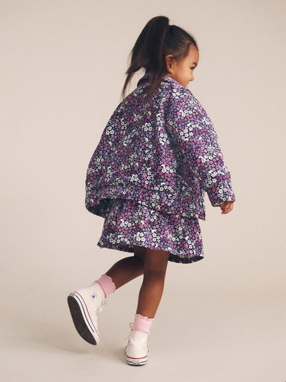 Midnight Flower Garden Cord Jacket