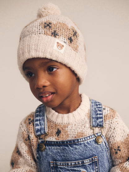 Ecru Huxbear Knit Jumper