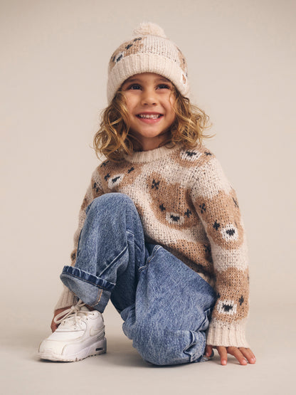 Ecru Huxbear Knit Jumper
