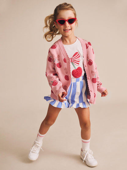 Cherry Pie Scalloped Knit Cardi