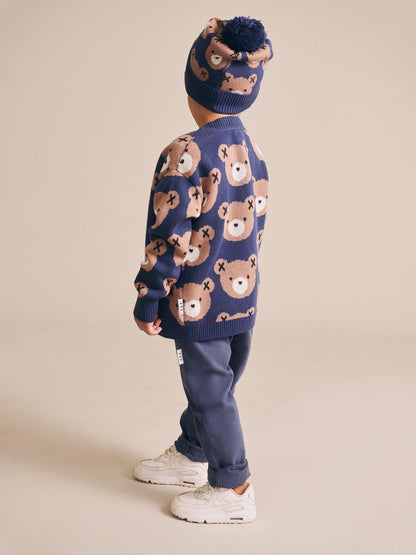 Huxbear Knit Cardi Navy