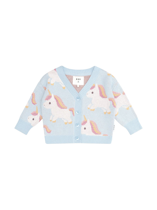 Unicorn Boxy Cardi Ice Water