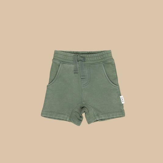 Vintage Green Slouch Short