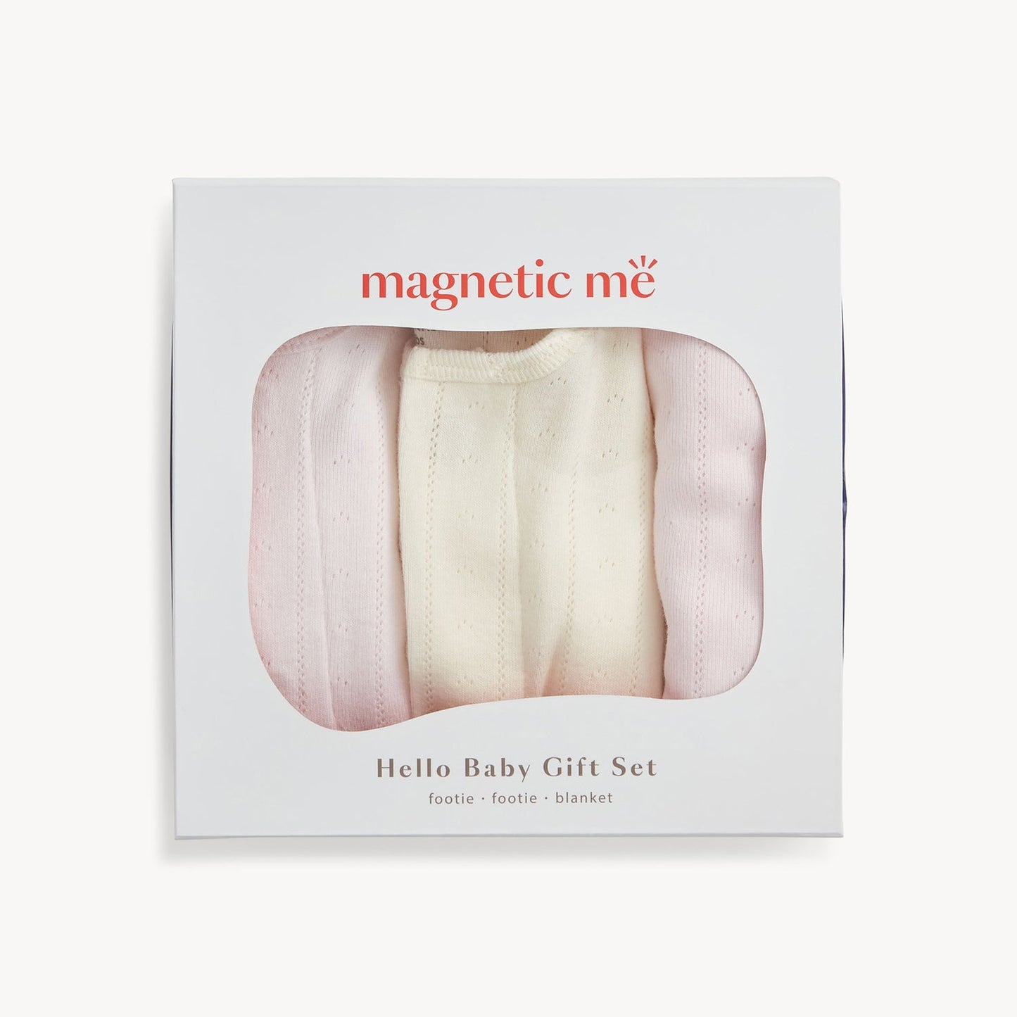 Hello Baby 3PC Gift Set - Cotton Candy / Tofu
