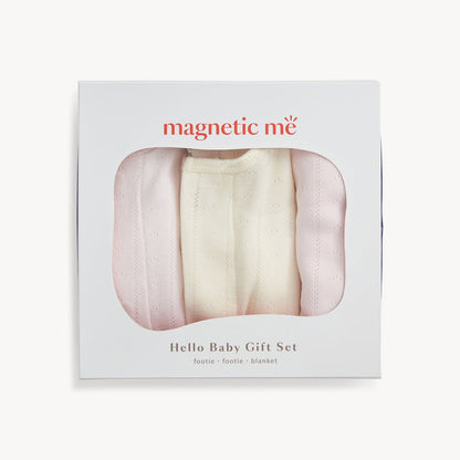 Hello Baby 3PC Gift Set - Cotton Candy / Tofu