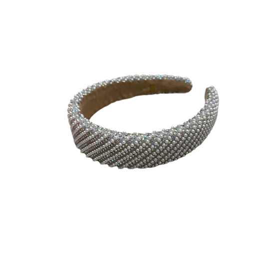 Pearl crystal headband