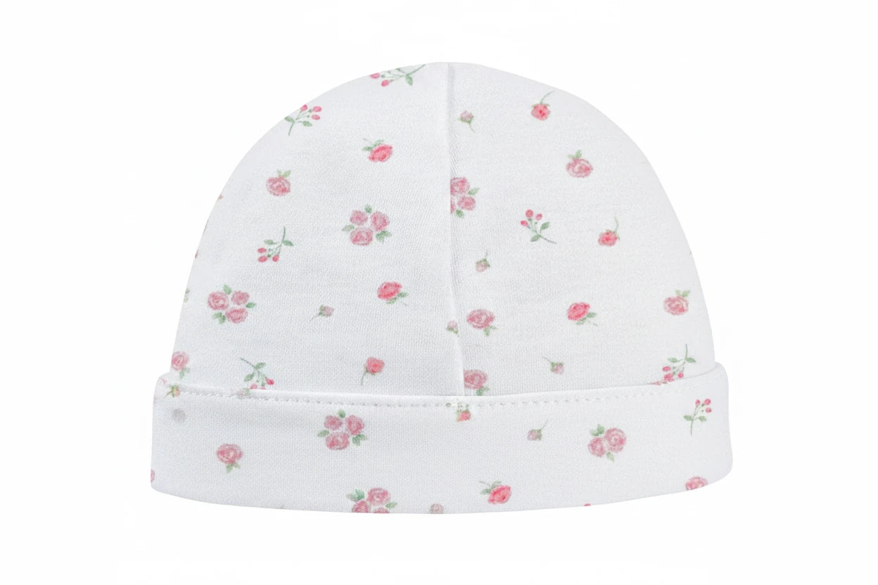 Tiny Rosebud Round Hat