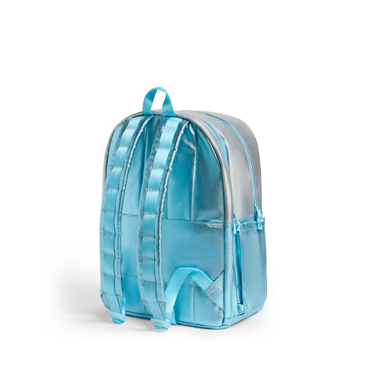 Kane Double Pocket Backpack - Metallic Blue Iridescent
