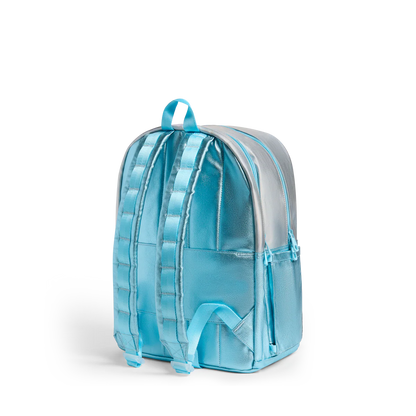 Kane Double Pocket Backpack - Metallic Blue Iridescent