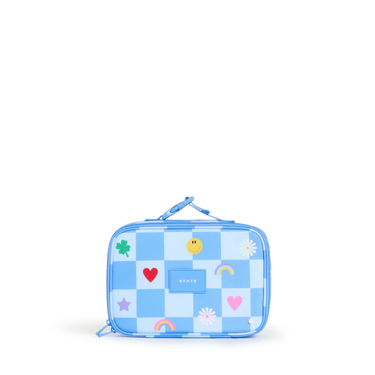 Rodgers Lunch Box - Charms Blue Checkerboard