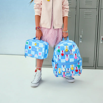 Rodgers Lunch Box - Charms Blue Checkerboard
