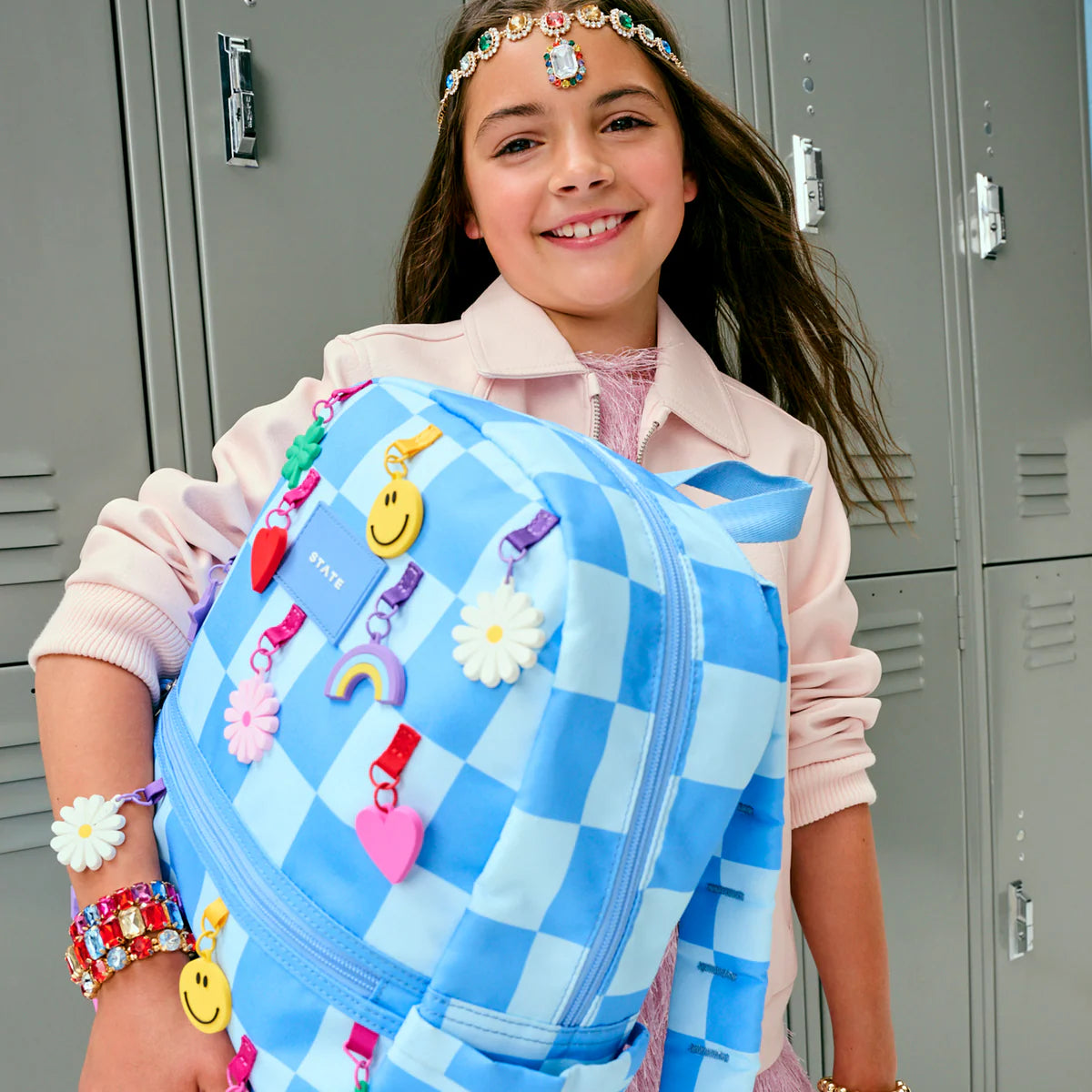 Kane Backpack - Charms Blue Checkerboard
