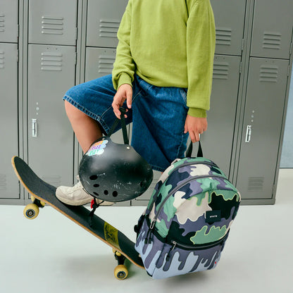 Kane Double Pocket Backpack - Camo Drip