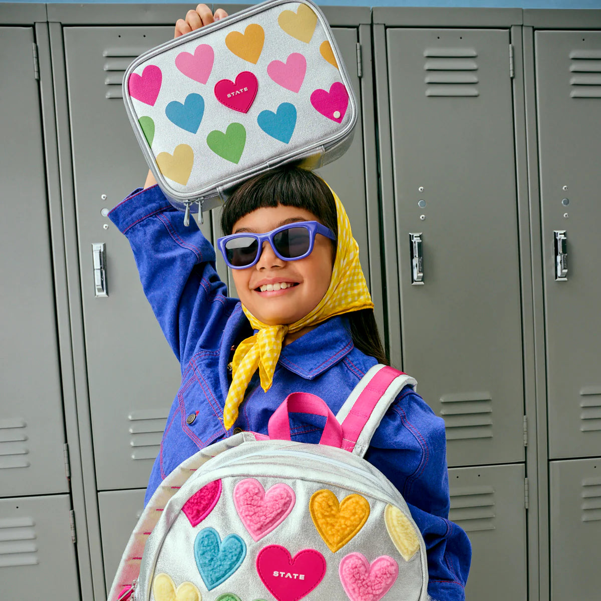 Rodgers Lunch Box - Happy Fuzzy Hearts