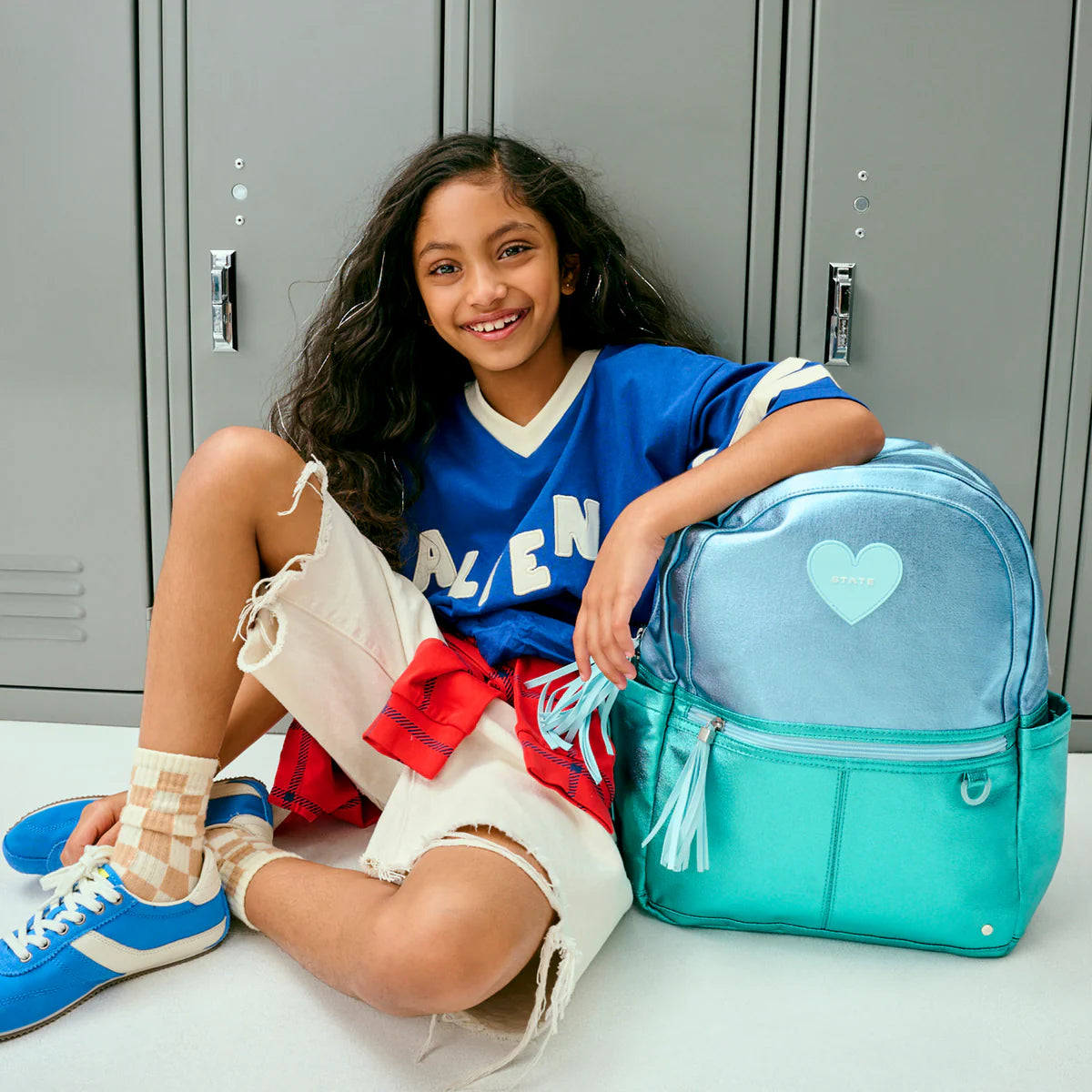 Kane Backpack - Blue/Turquoise Colorblock