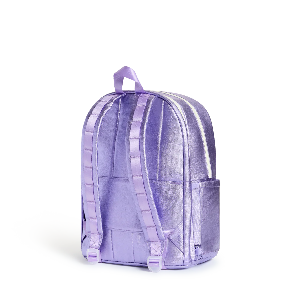 Kane Double Pocket Backpack - Lilac Quilted Sequins