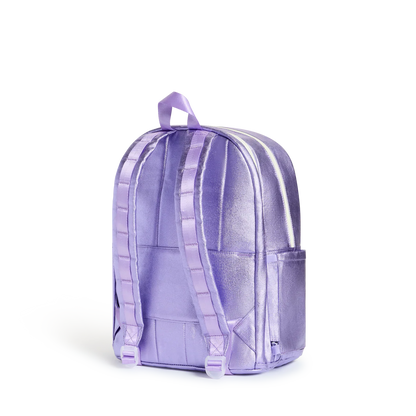 Kane Double Pocket Backpack - Lilac Quilted Sequins