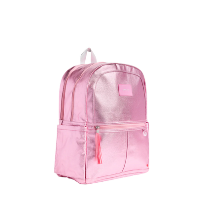 Kane Double Pocket Backpack - Pink/Silver