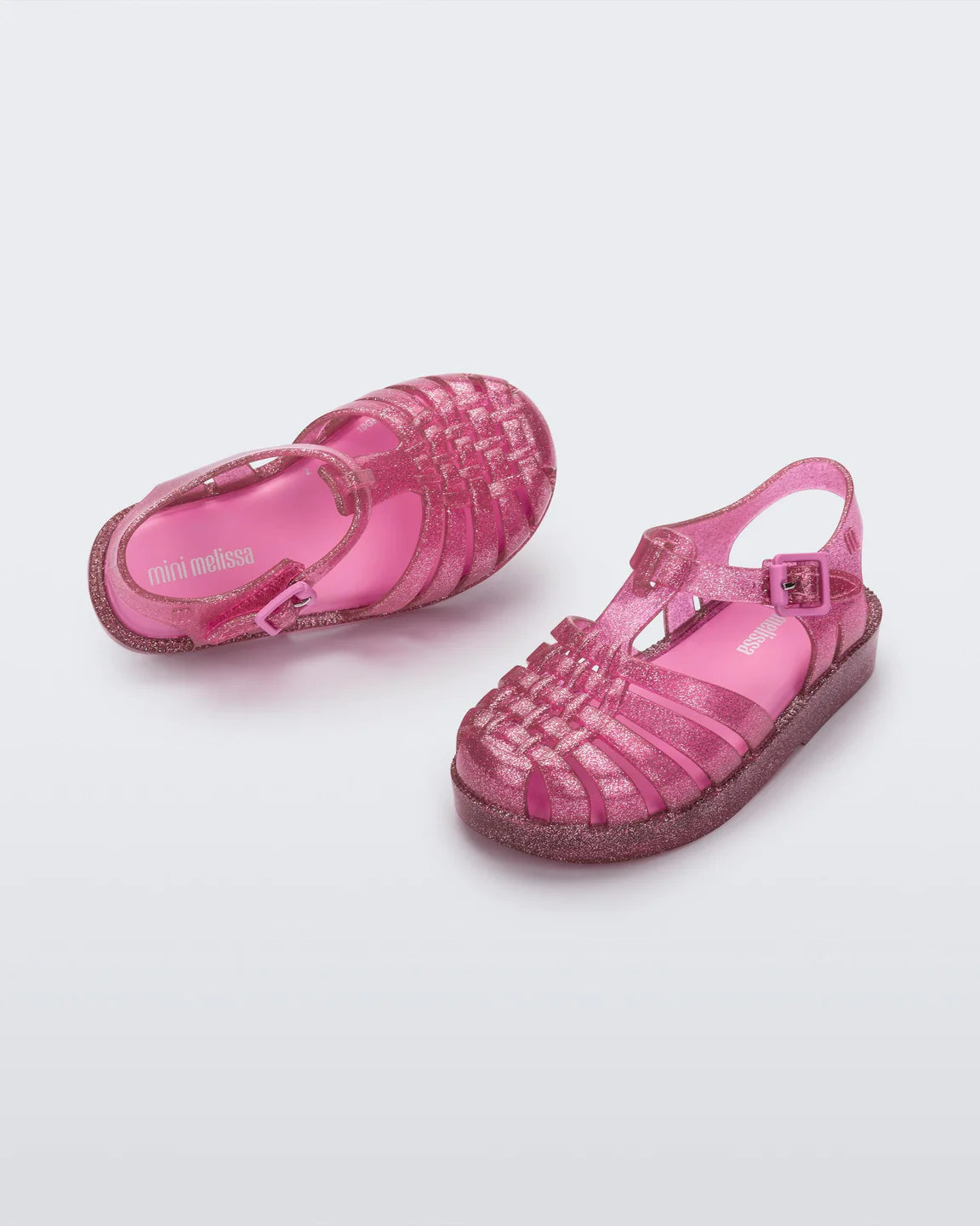 Pink Glitter Possession Jelly Sandals