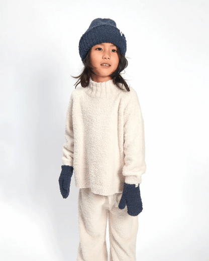 Fuzzy Mittens Navy