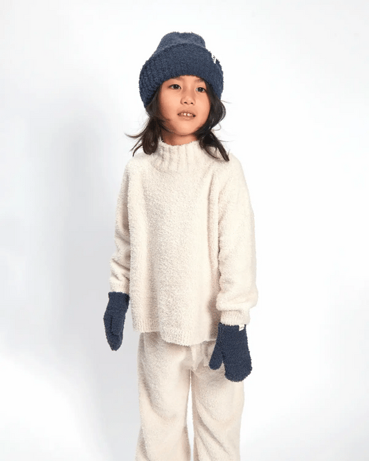 Fuzzy Mittens Navy