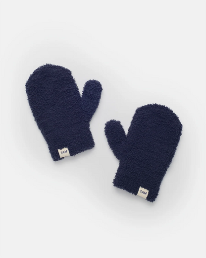 Fuzzy Mittens Navy