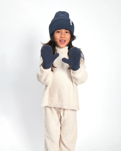 Fuzzy Mittens Navy