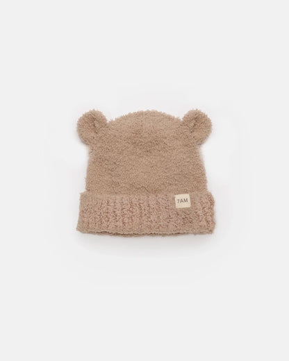 Fuzzy Bear Beanie Pecan