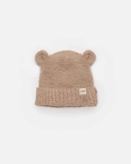 Fuzzy Bear Beanie Pecan