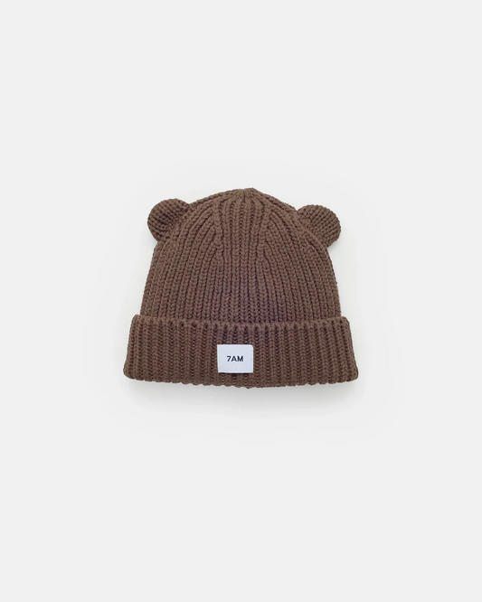 Chunky Bear Beanie Brown