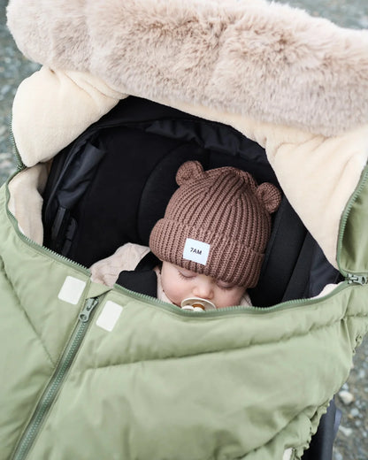 Chunky Bear Beanie Brown