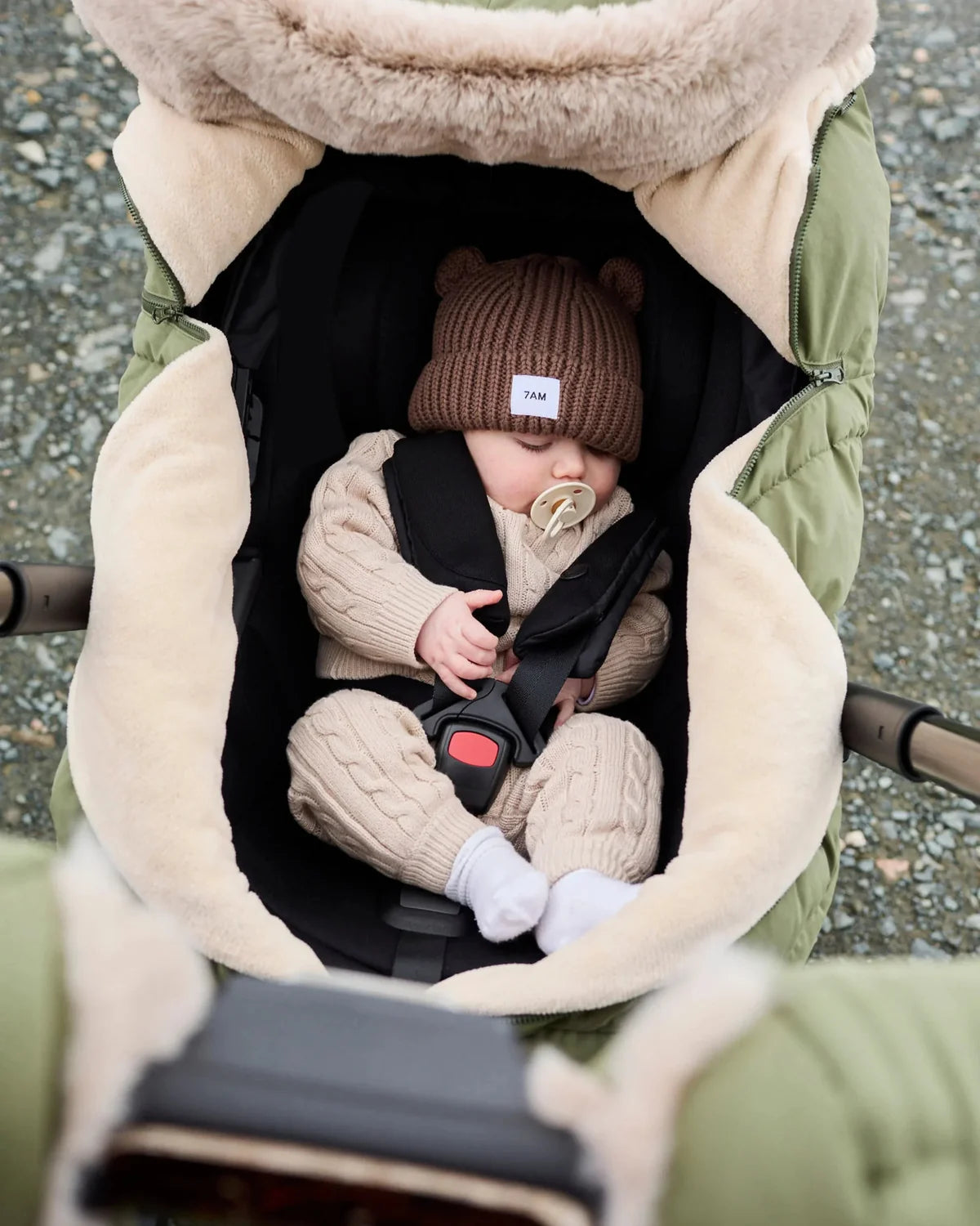 Chunky Bear Beanie Brown
